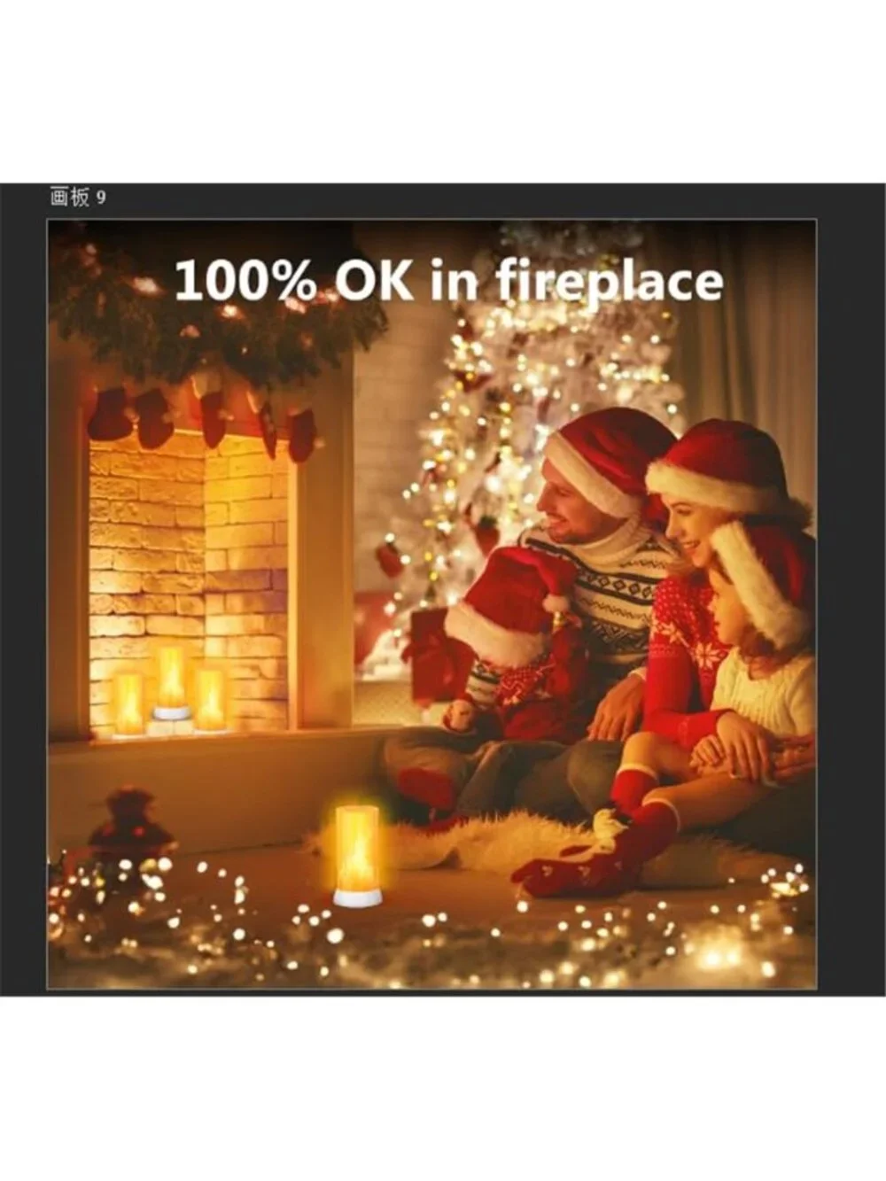LED Flame Effect Lamp USB Rechargeable Remote Control Waterproof Camping Light